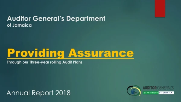 Providing Assurance Through our Three-year rolling Audit Plans