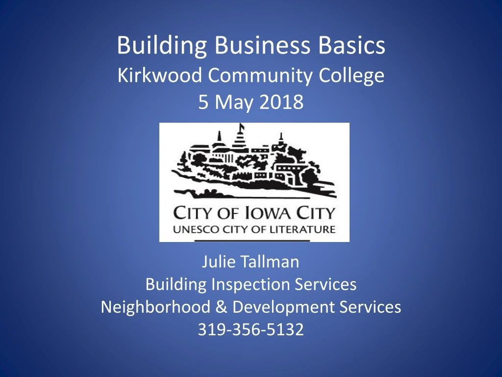 building business basics kirkwood community college 5 may 2018