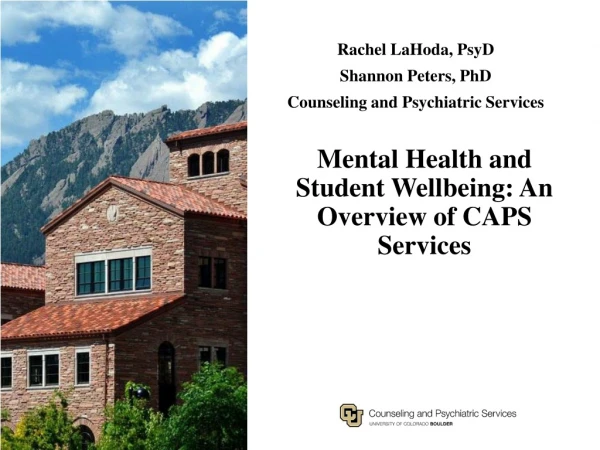 Mental Health and Student Wellbeing: An Overview of CAPS Services