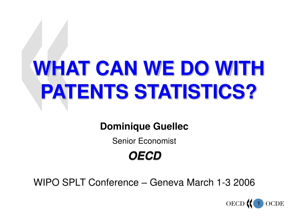 what can we do with patents statistics