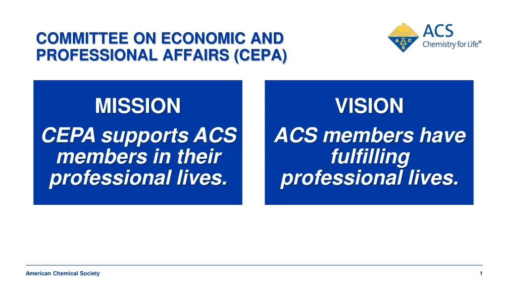 committee on economic and professional affairs cepa