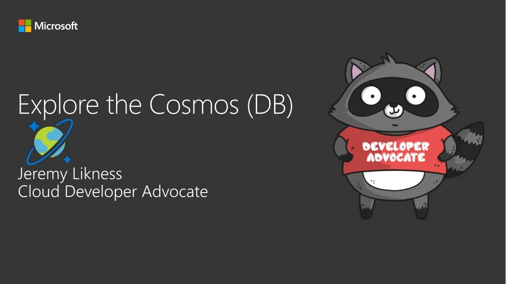 explore the cosmos db