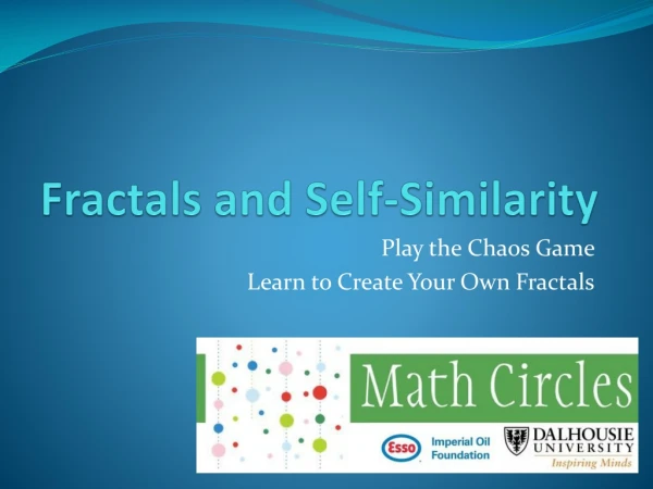 Fractals and Self-Similarity