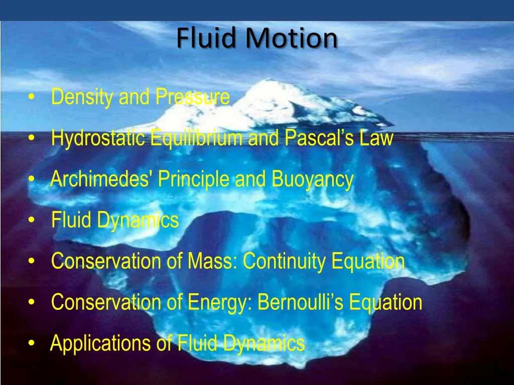 fluid motion