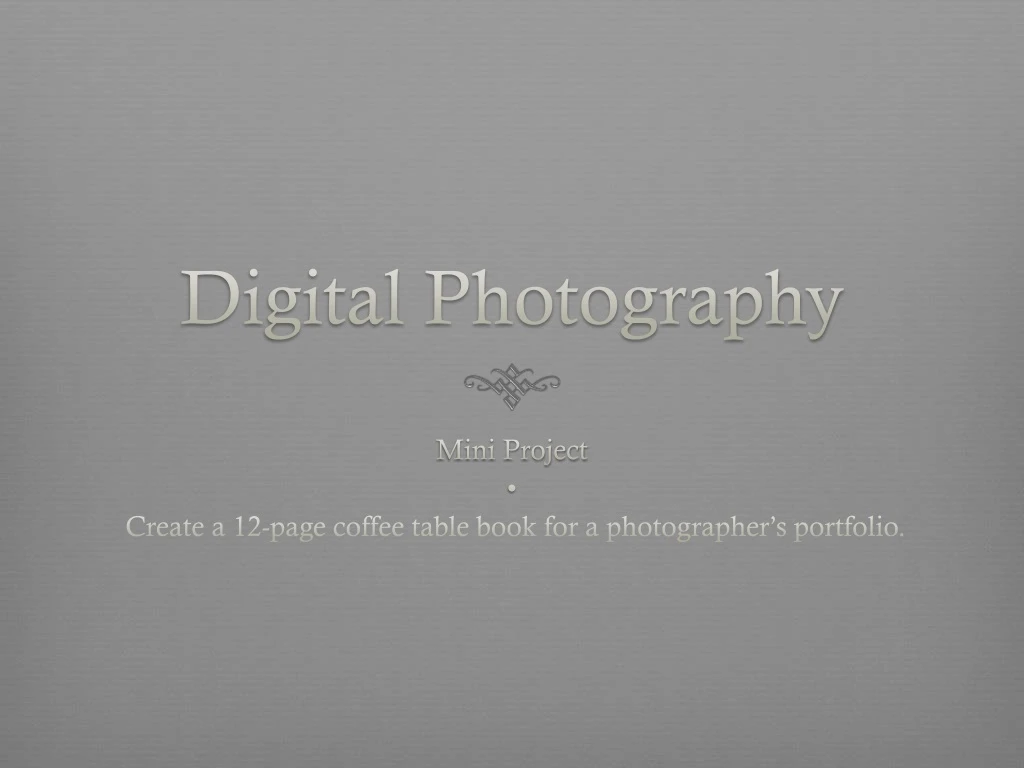 digital photography