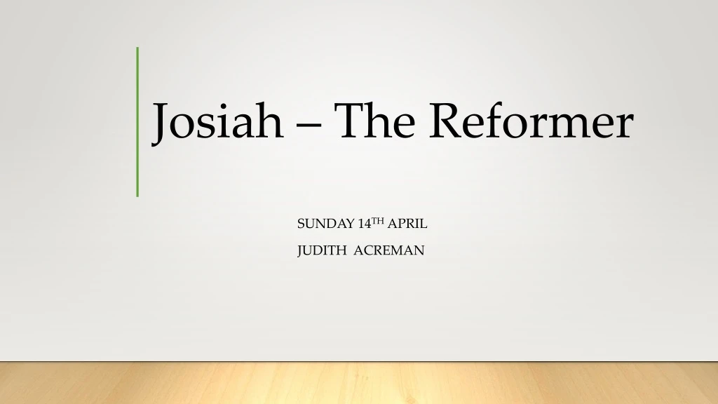 josiah the reformer