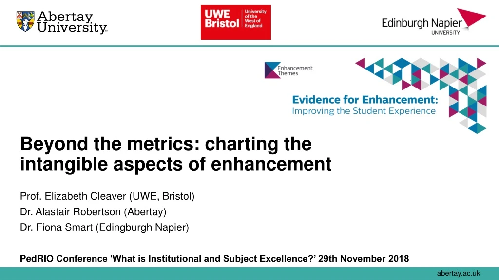 beyond the metrics charting the intangible aspects of enhancement