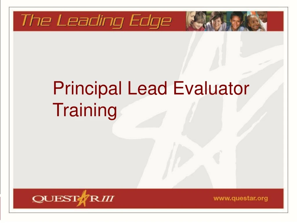 principal lead evaluator training