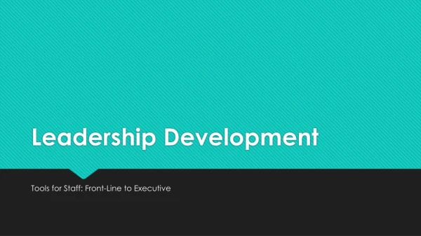 Leadership Development