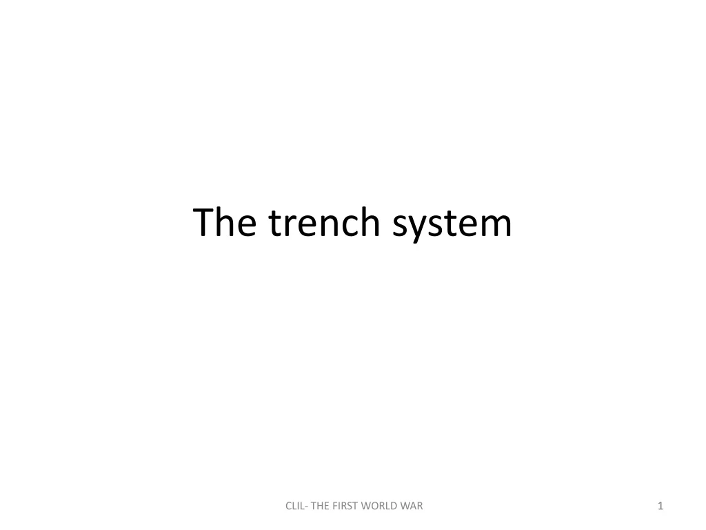 the trench system