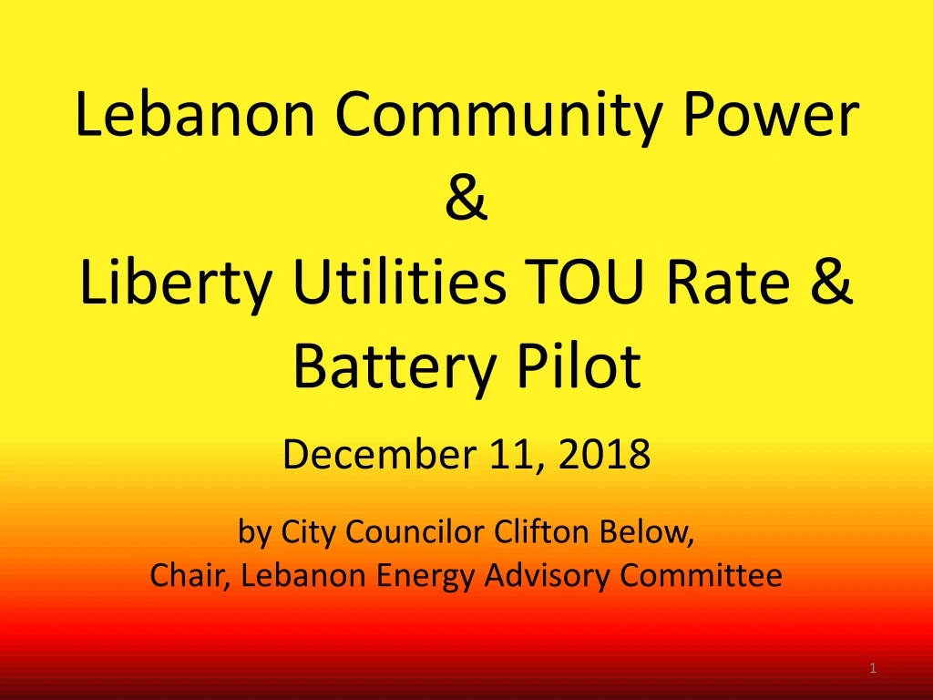 lebanon community power liberty utilities
