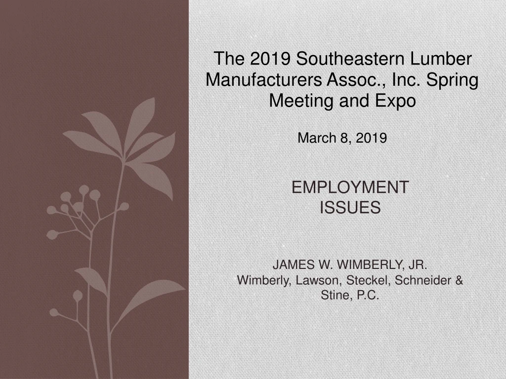the 2019 southeastern lumber