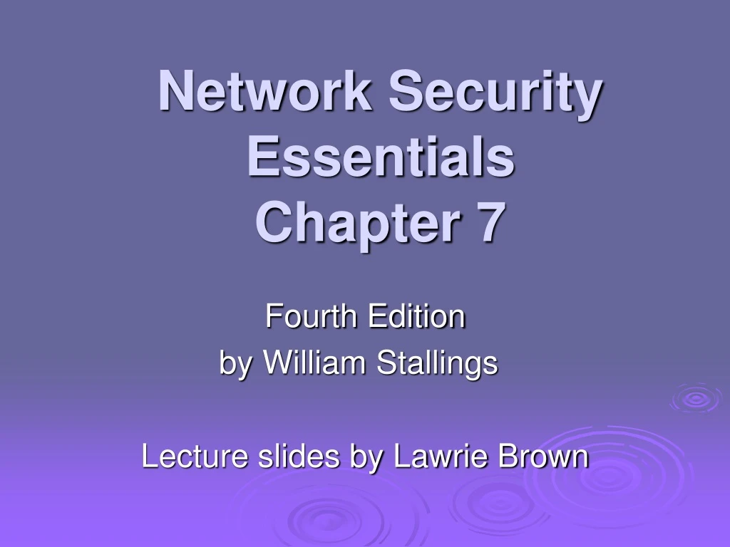 network security essentials chapter 7