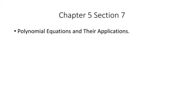 Chapter 5 Section 7