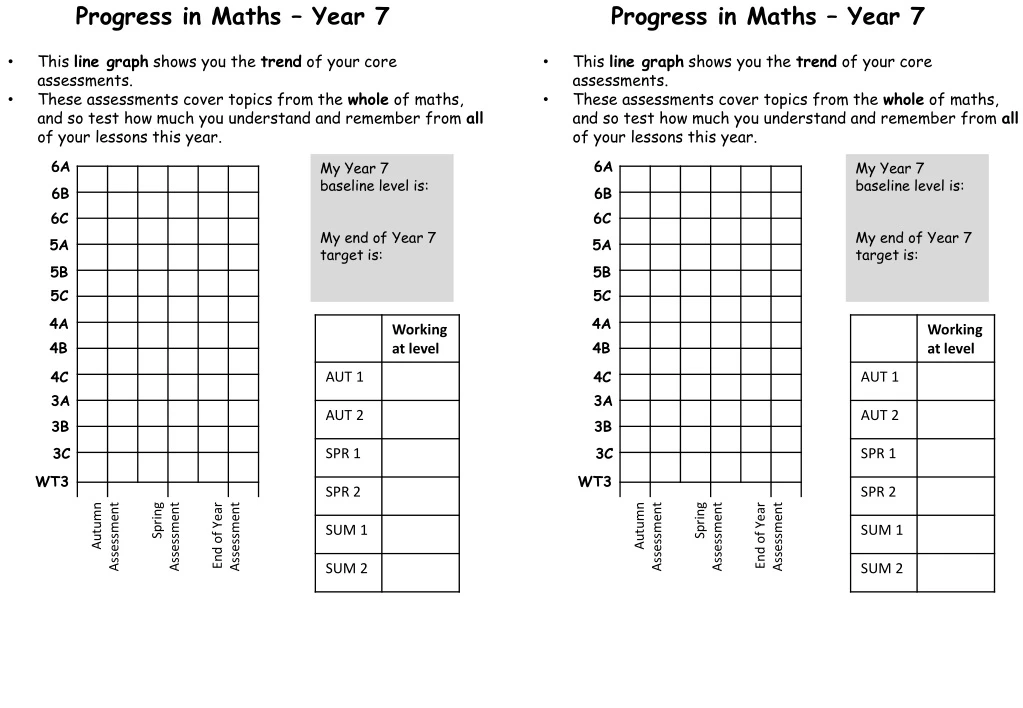 progress in maths year 7