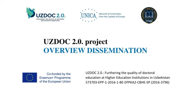 UZDOC 2.0. project OVERVIEW DISSEMINATION