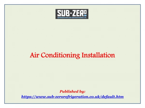 Air Conditioning Installation