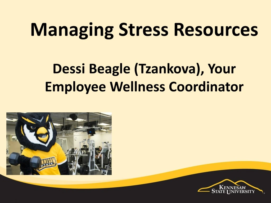 managing stress resources dessi beagle tzankova your employee wellness coordinator