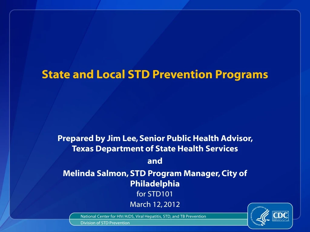 state and local std prevention programs