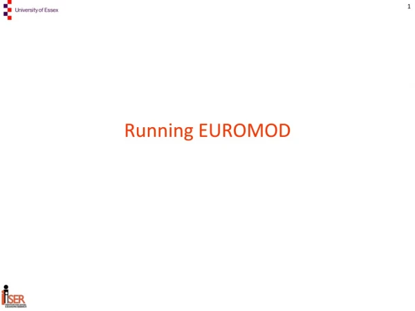 Running EUROMOD
