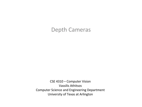 Depth Cameras