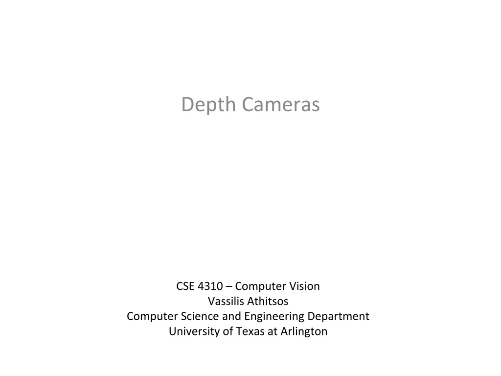 depth cameras