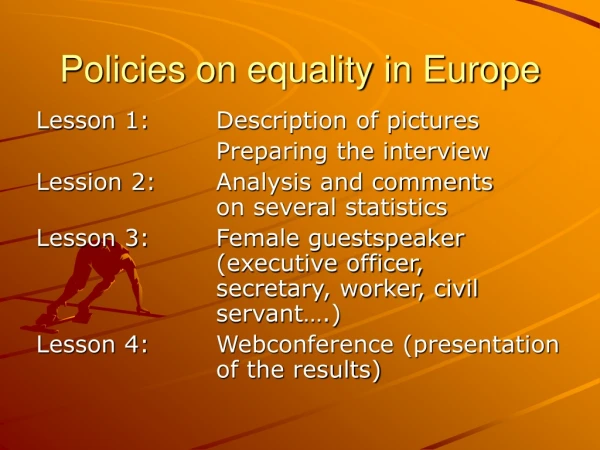Policies on equality in Europe