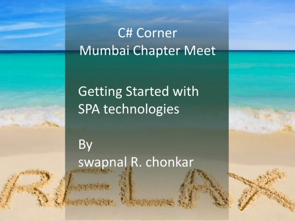 C# Corner Mumbai Chapter Meet