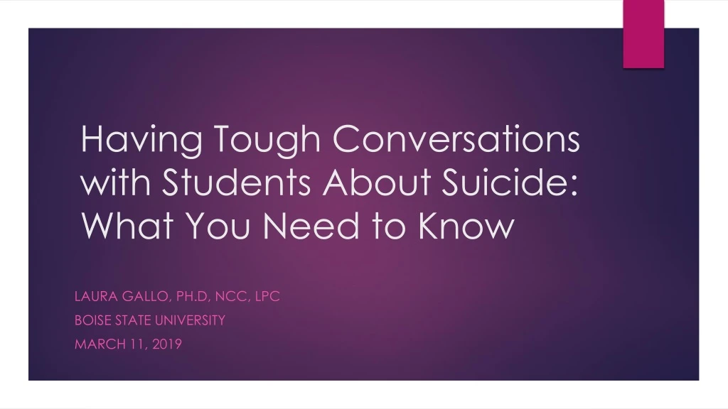 having tough conversations with students about suicide what you need to know