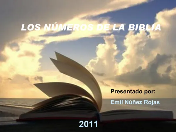 LOS N MEROS DE LA BIBLIA