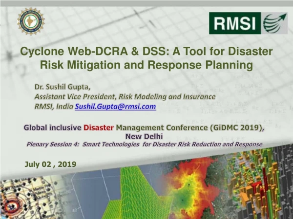 Cyclone Web -DCRA &amp; DSS: A Tool for Disaster Risk Mitigation and Response Planning