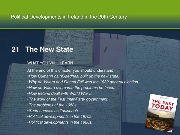 Political Developments in Ireland in the 20th Century