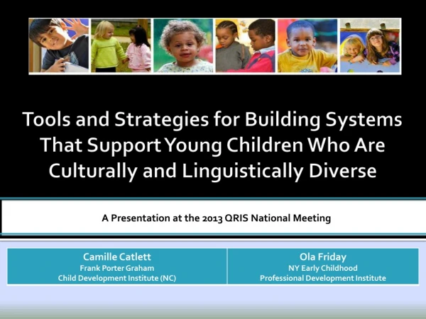A Presentation at the 2013 QRIS National Meeting