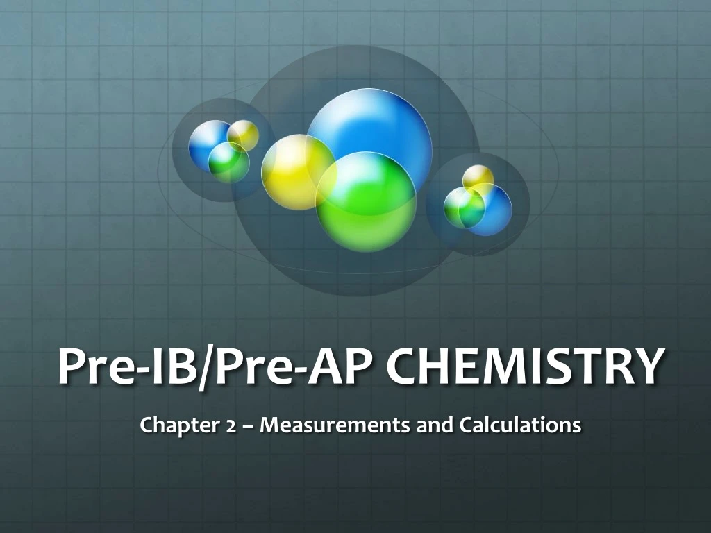 pre ib pre ap chemistry