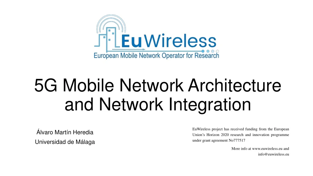 5g mobile network architecture and network integration