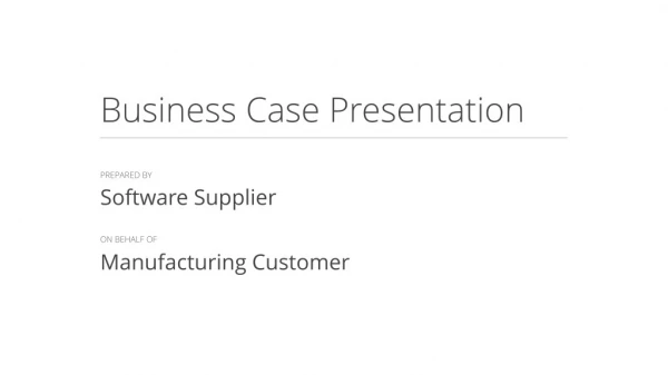 Business Case Presentation