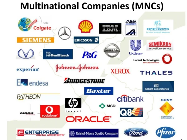 Multinational Companies (MNCs)