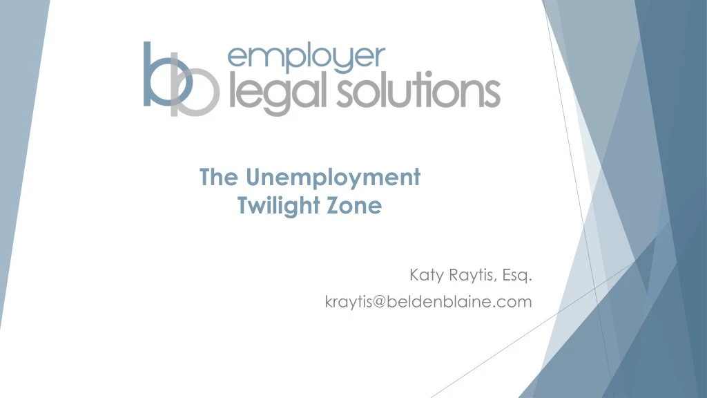 the unemployment twilight zone
