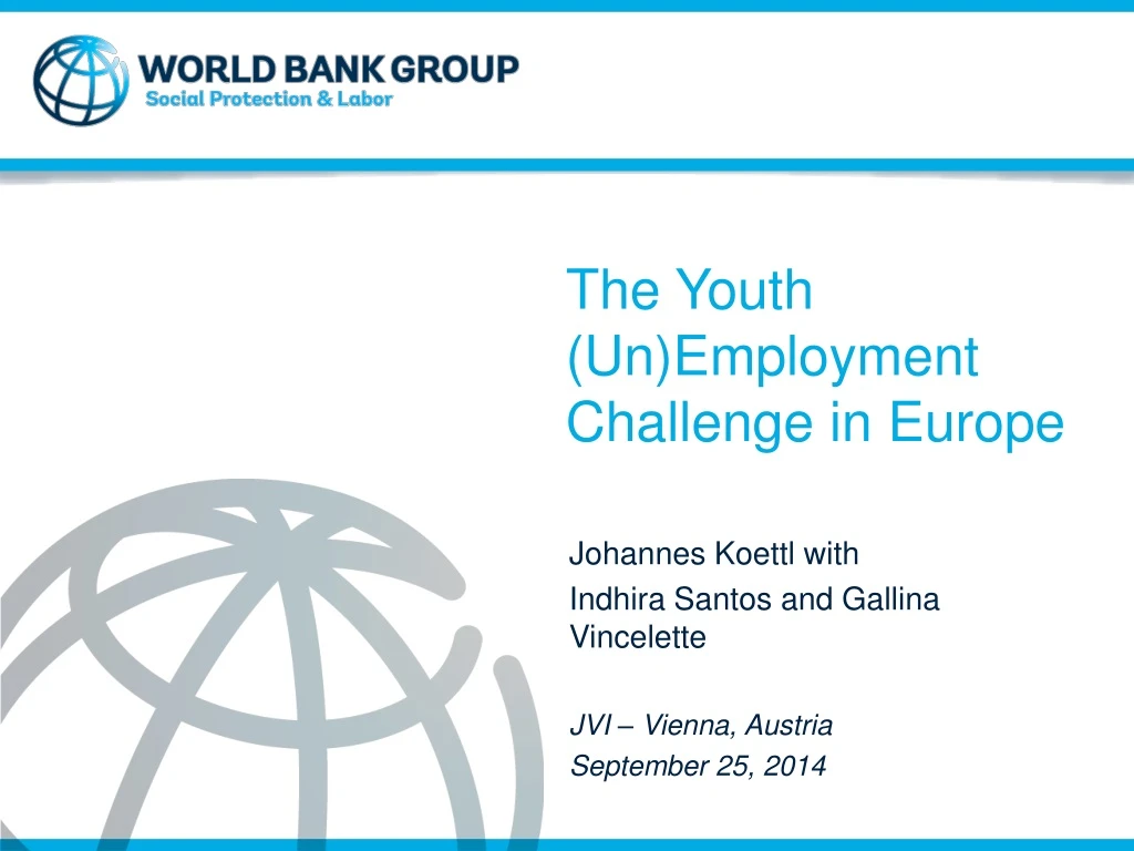 the youth un employment challenge in europe