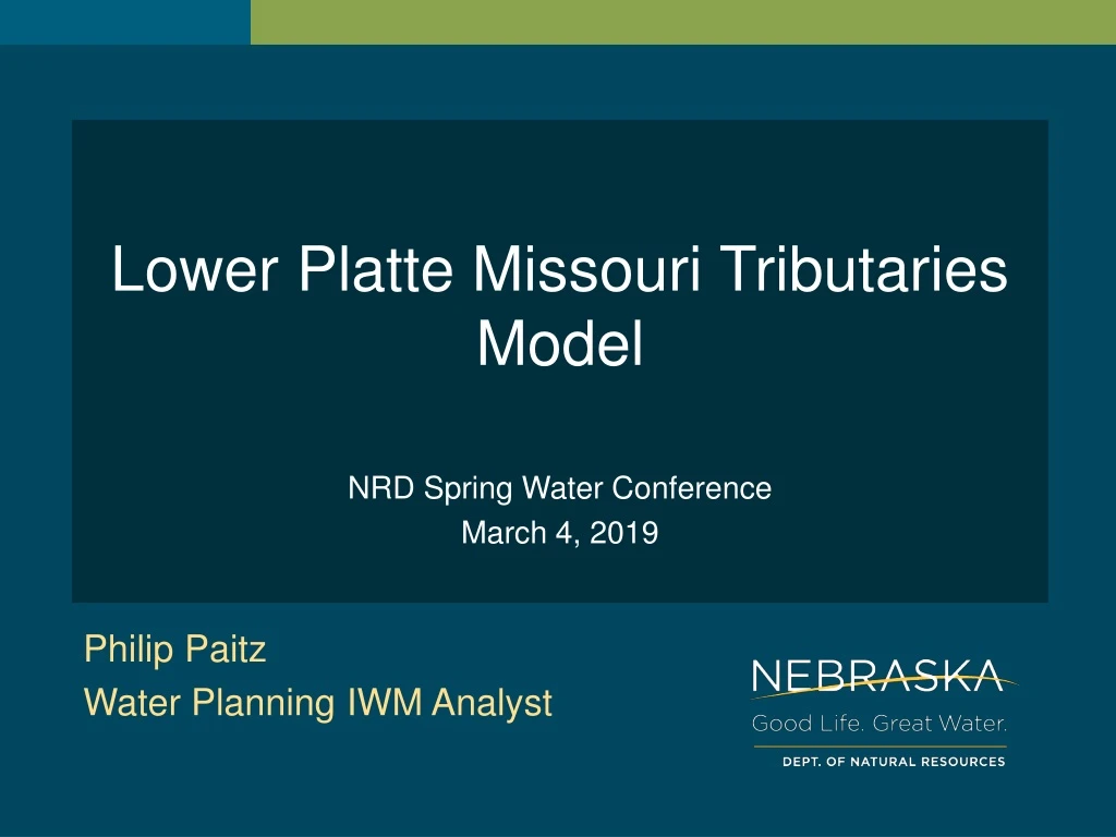 lower platte missouri tributaries model