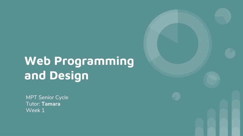 web programming and design