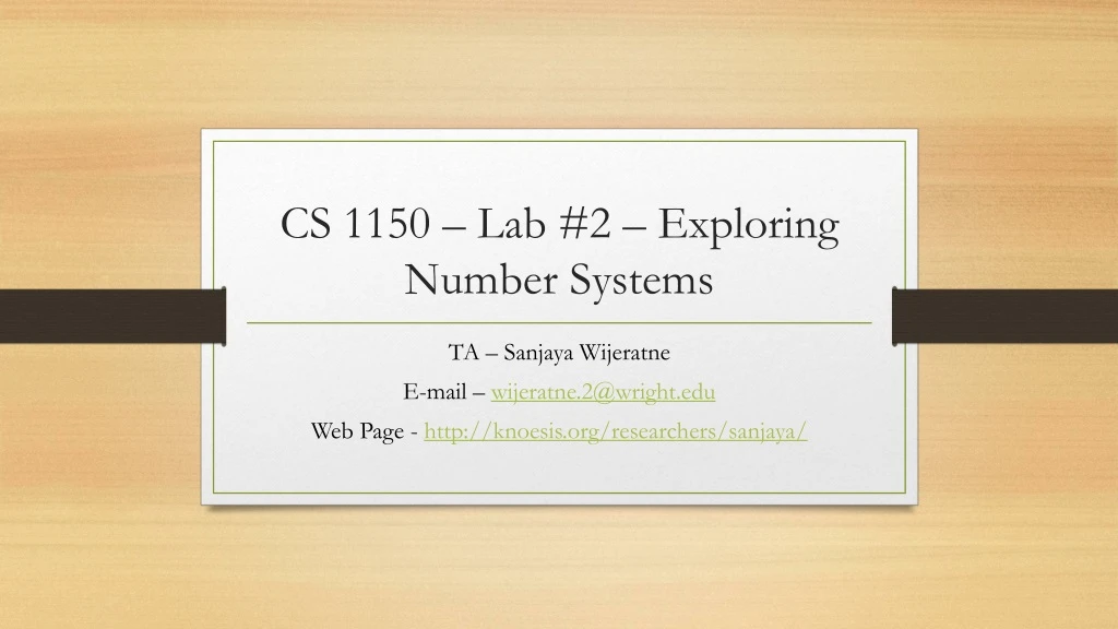 cs 1150 lab 2 exploring number systems