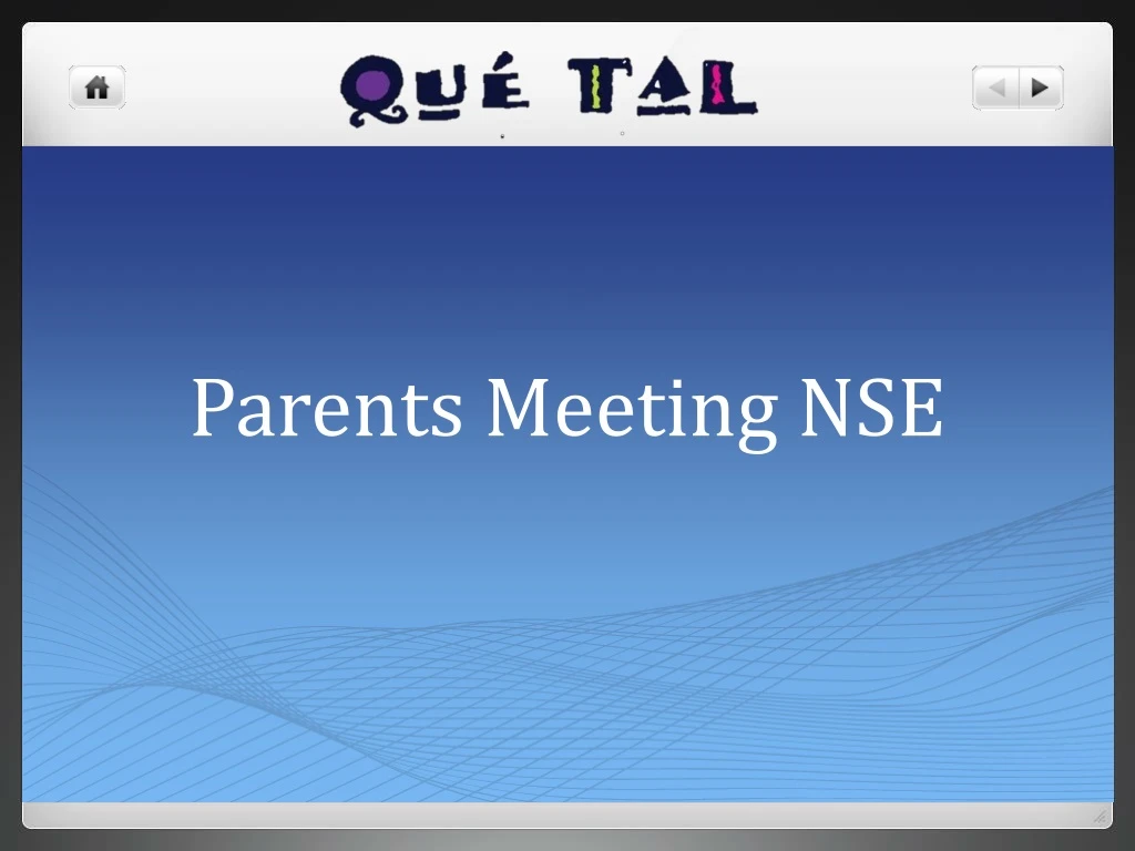 parents meeting nse