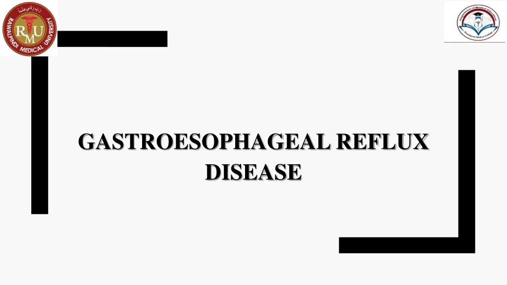 gastroesophageal reflux disease