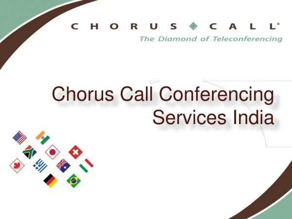 Chorus Call Conferencing Services India