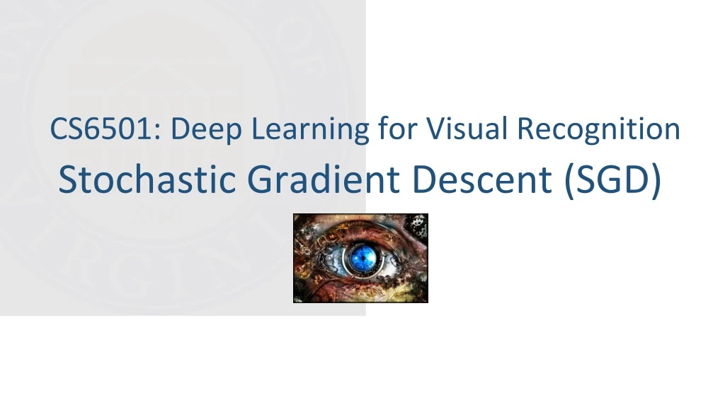 stochastic gradient descent sgd