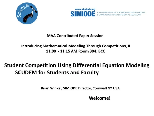 Student Competition Using Differential Equation Modeling