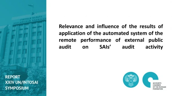 REMOTE AUDIT AND CONTROL , THE NECESSARY LEGAL FRAMEWORK AND CONDITION FOR IT