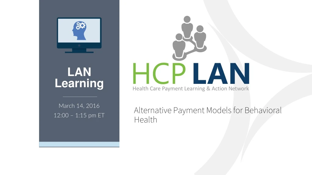 alternative payment models for behavioral health