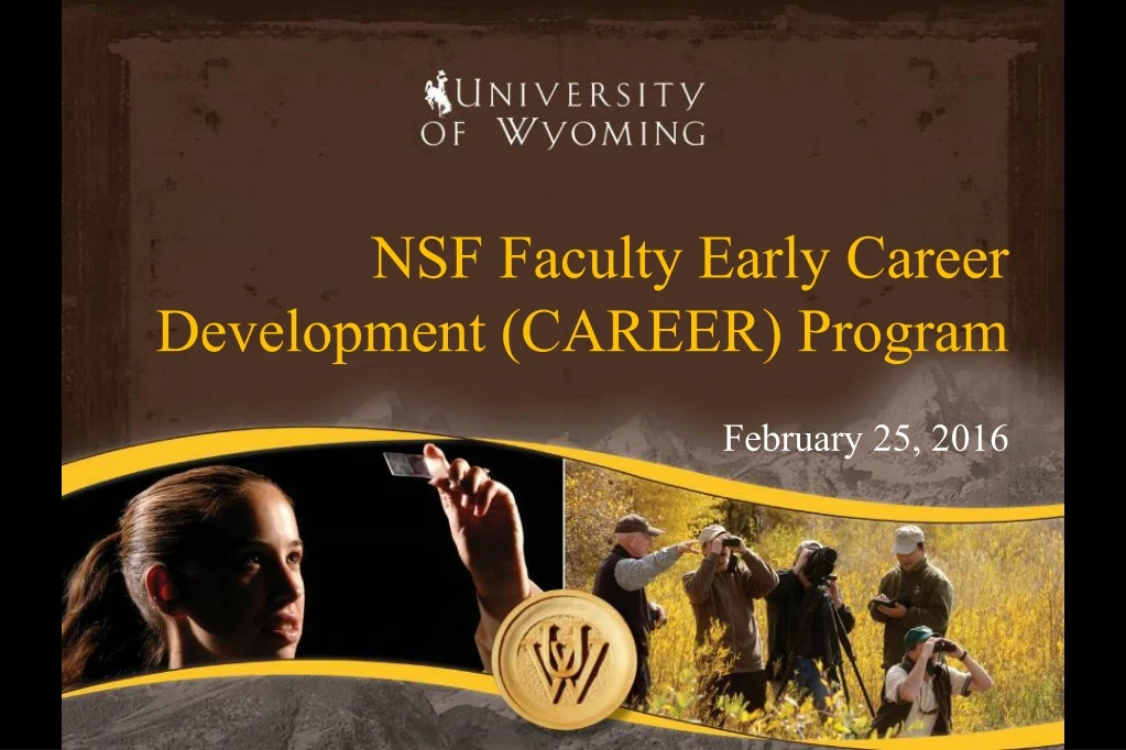 nsf faculty early career development career program